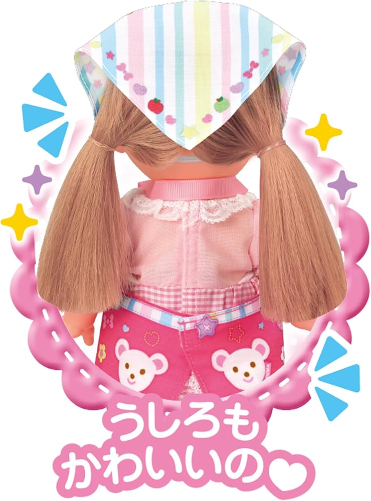 専用☆メルちゃんの服 紫花柄エプロンドレス セット 小花柄 ドレスエプロン セット 三角巾 パープル ピンク サックス